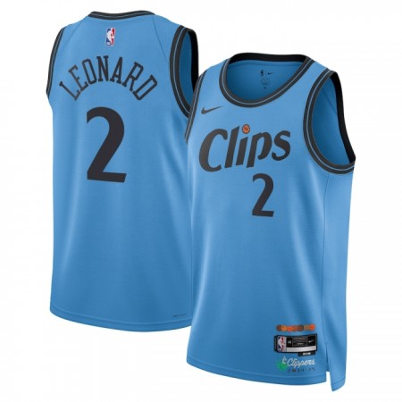 Dres Los Angeles Clippers Kawhi Leonard Nike 2024-25 City Edition Plava Swingman